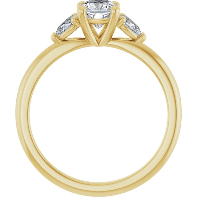 cushion-10K Yellow gold