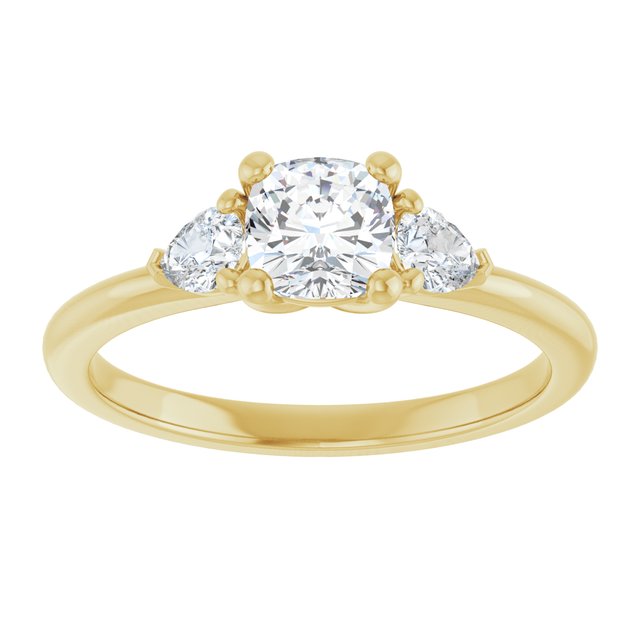 cushion-10K Yellow gold