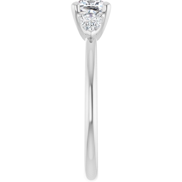 cushion-10K White gold