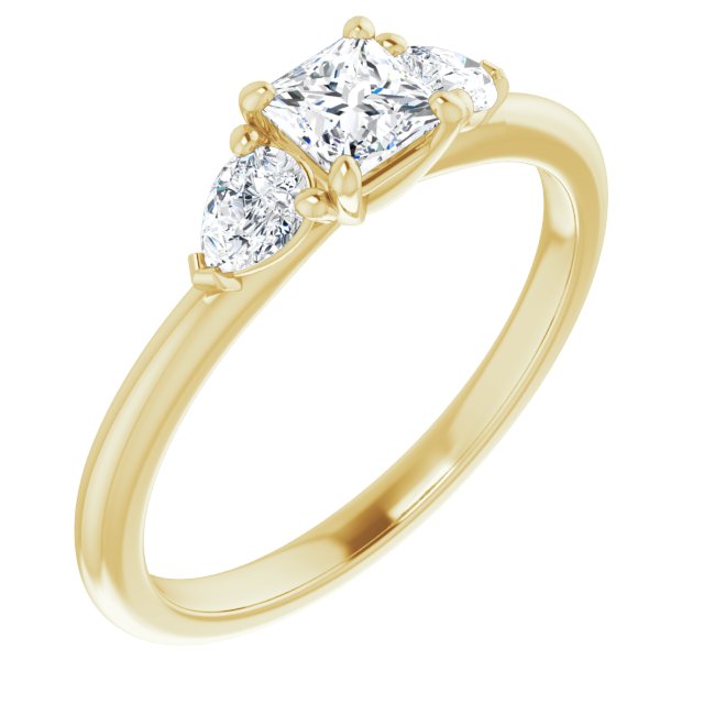 square-18K Yellow gold