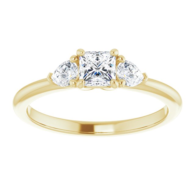 square-14K Yellow gold