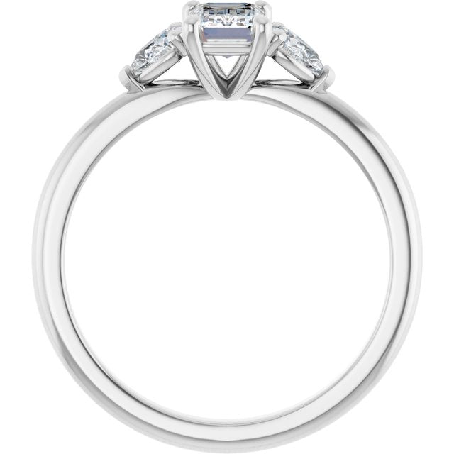 emerald-14K White gold