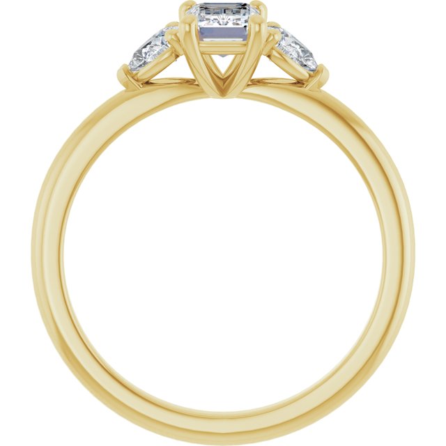emerald-14K Yellow gold