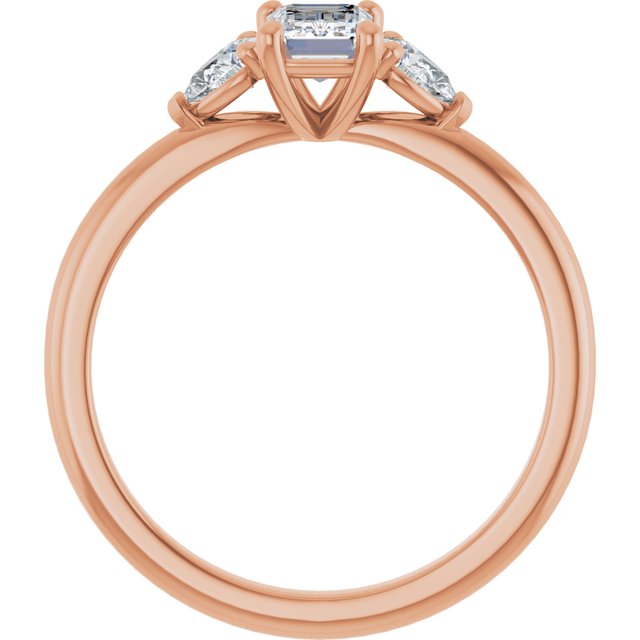 emerald-14K Rose gold