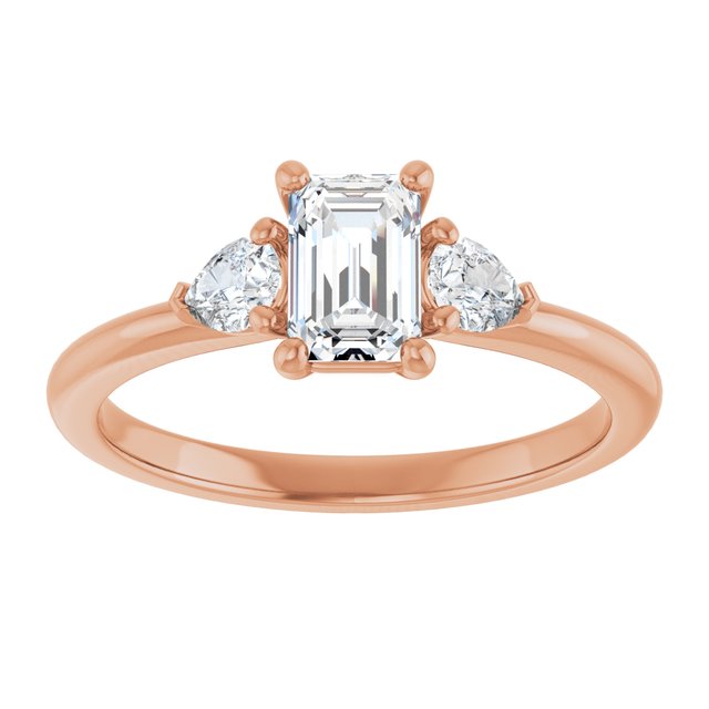 emerald-14K Rose gold