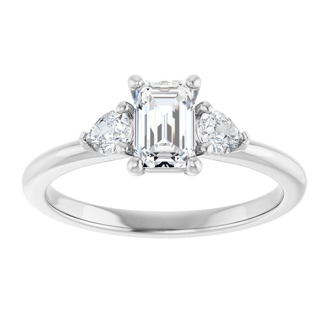 emerald-10K White gold