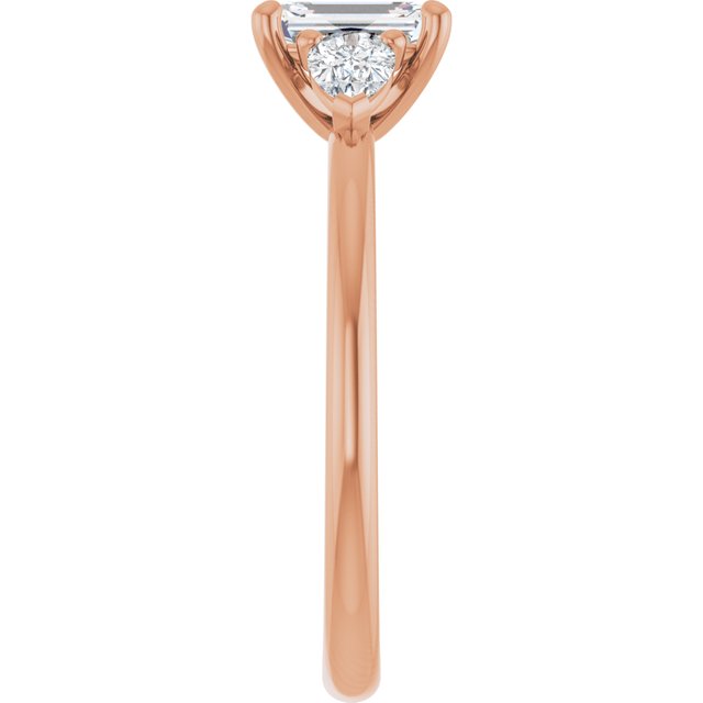 emerald-14K Rose gold