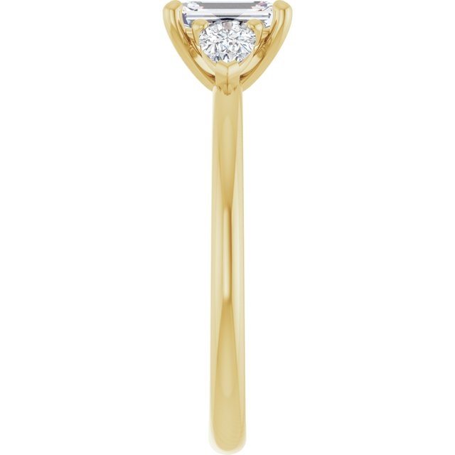 emerald-10K Yellow gold