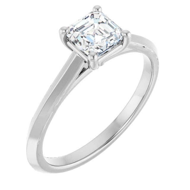 asscher-10K White gold