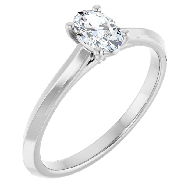 oval-10K White gold