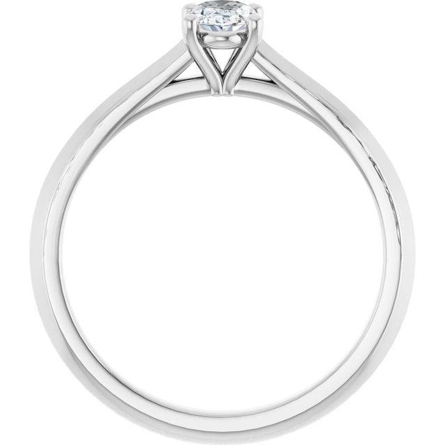 oval-10K White gold