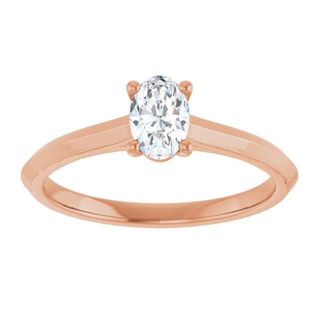 oval-18K Rose gold