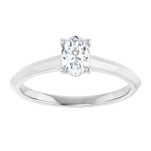 oval-10K White gold