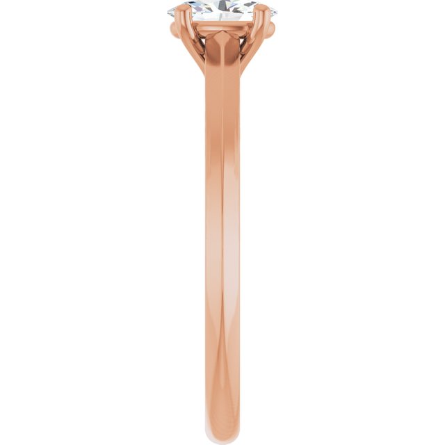 oval-10K Rose gold