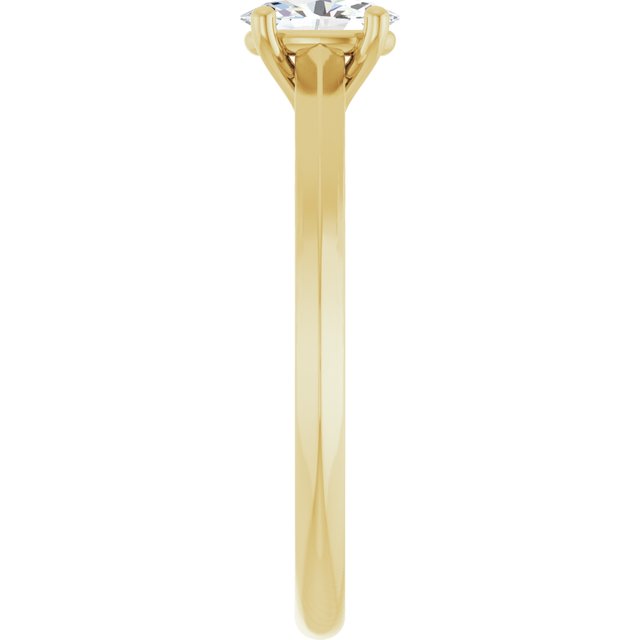 oval-10K Yellow gold