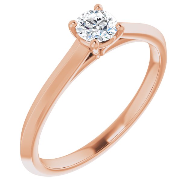 round-18K Rose gold