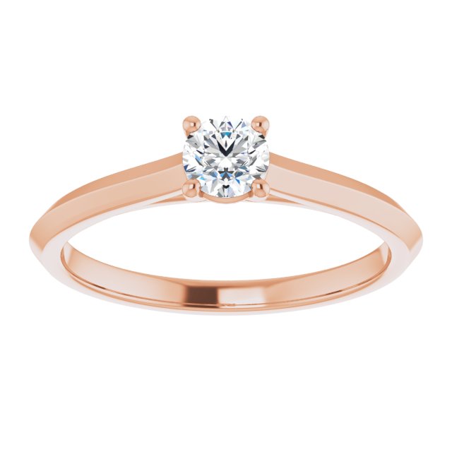 round-14K Rose gold