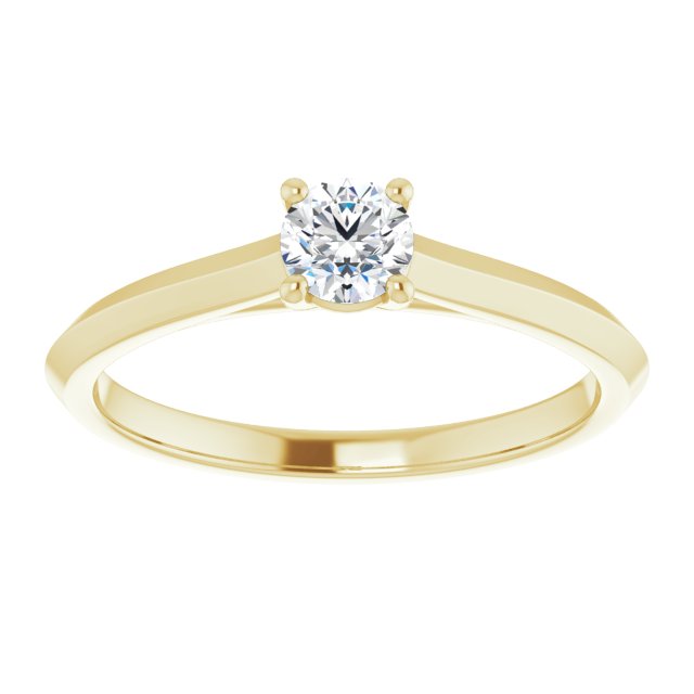round-14K Yellow gold