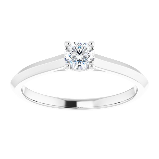 round-14K White gold
