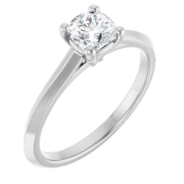 cushion-14K White gold