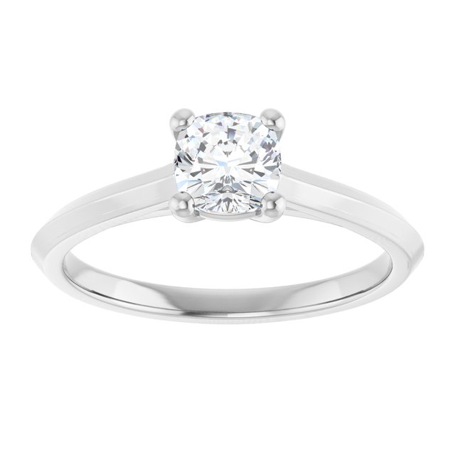cushion-14K White gold