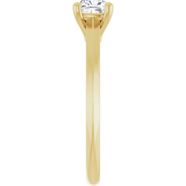 cushion-14K Yellow gold