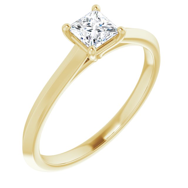 square-14K Yellow gold