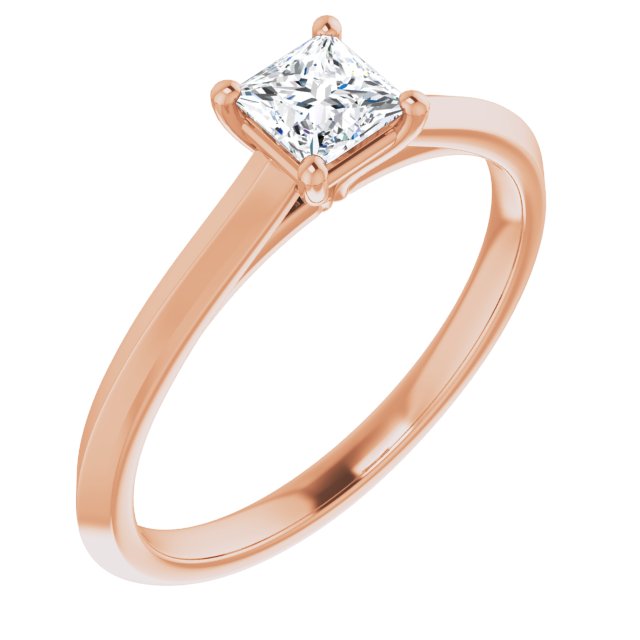 square-10K Rose gold