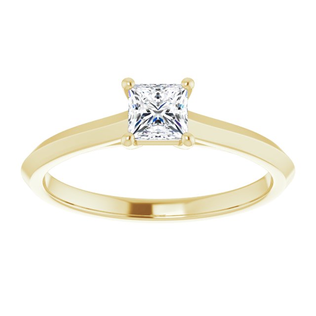 square-14K Yellow gold