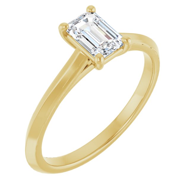 emerald-14K Yellow gold