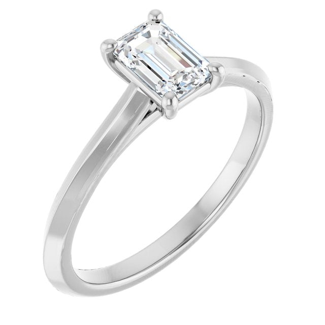 emerald-14K White gold