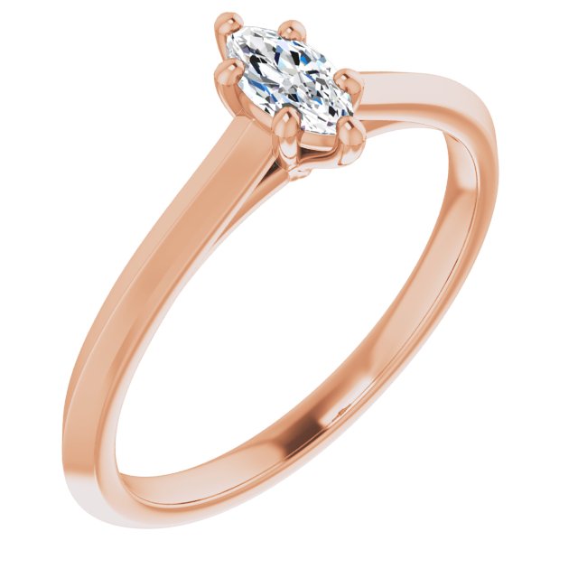 marquise-18K Rose gold