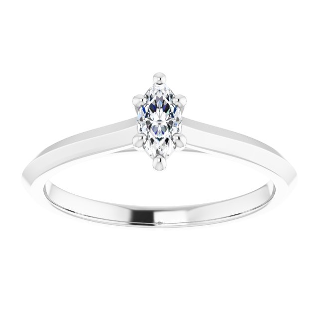 marquise-14K White gold