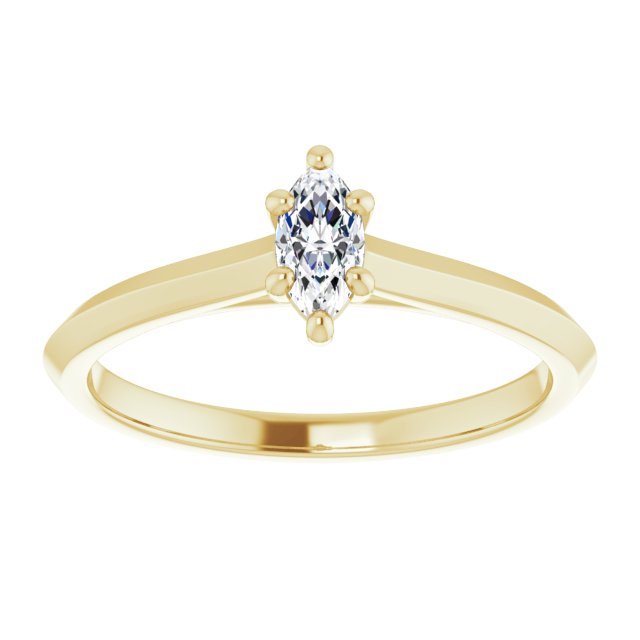 marquise-14K Yellow gold