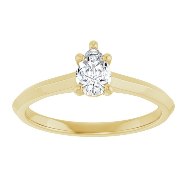 pear-10K Yellow gold