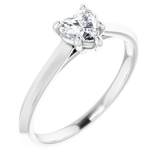 heart-14K White gold