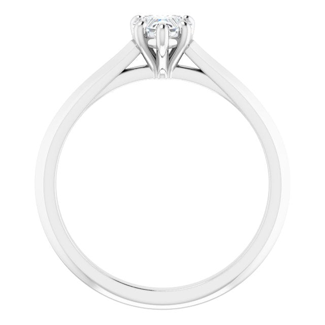 heart-14K White gold