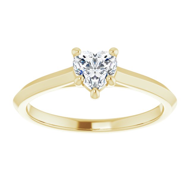 heart-14K Yellow gold