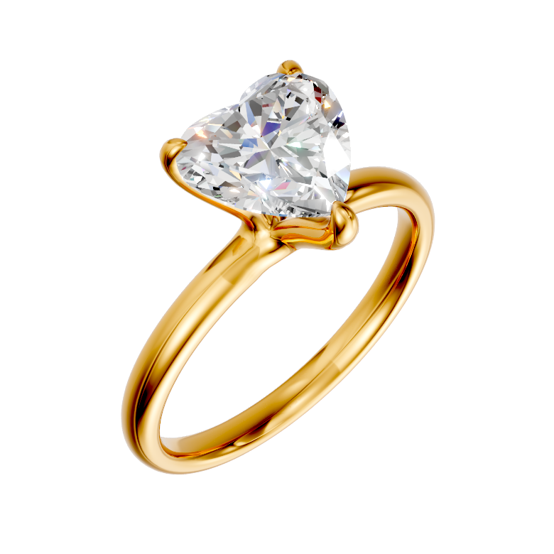 heart-14k yellow gold|heart-18k yellow gold