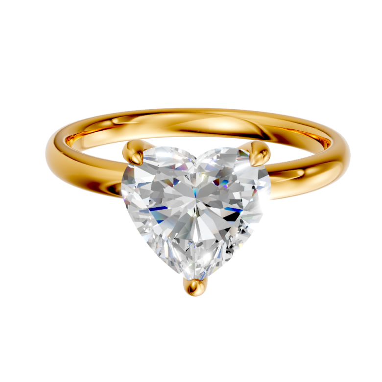 heart-14k yellow gold|heart-18k yellow gold