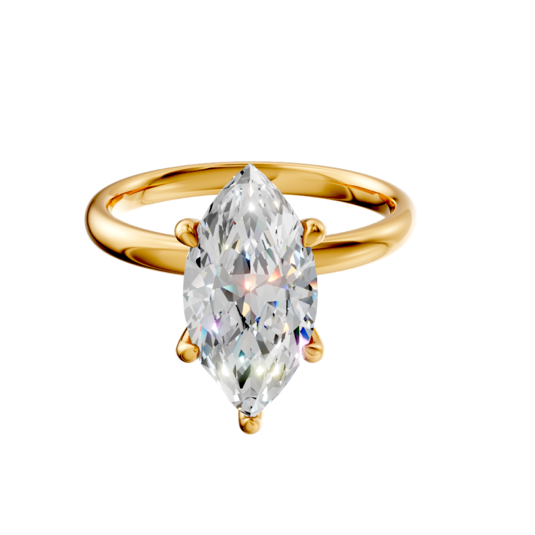 marquise-14k yellow gold|marquise-18k yellow gold