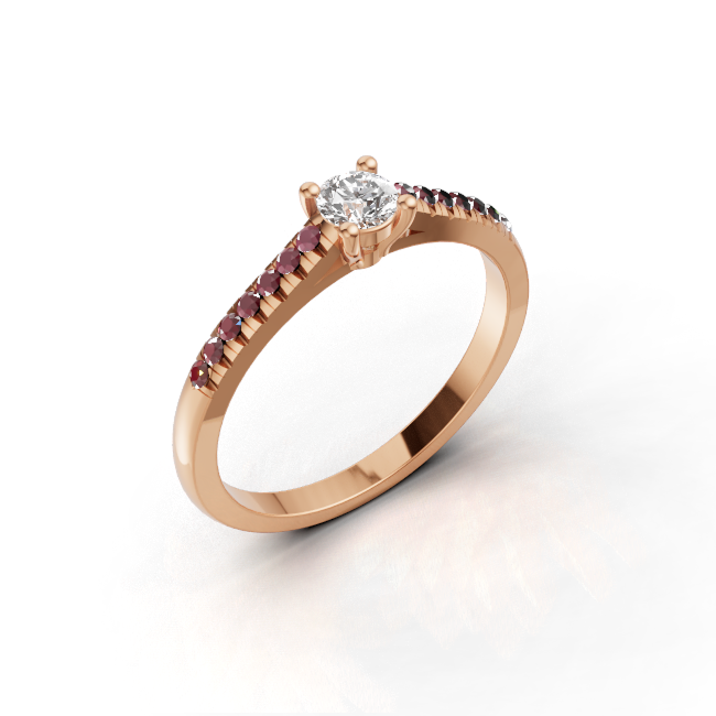 round-14k rose gold|round-18k rose gold