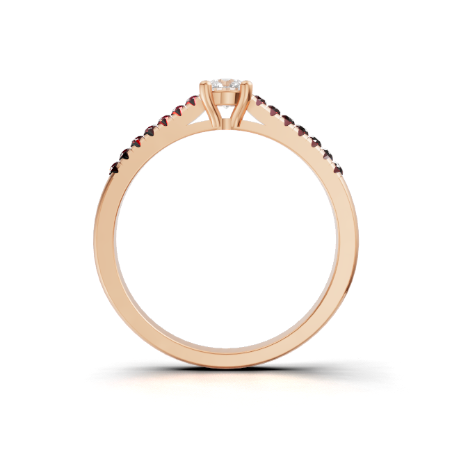 round-14k rose gold|round-18k rose gold