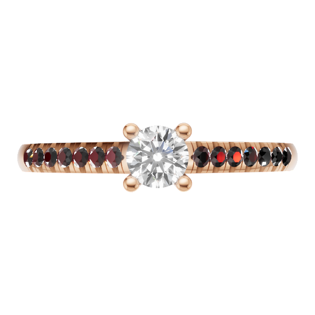 round-14k rose gold|round-18k rose gold