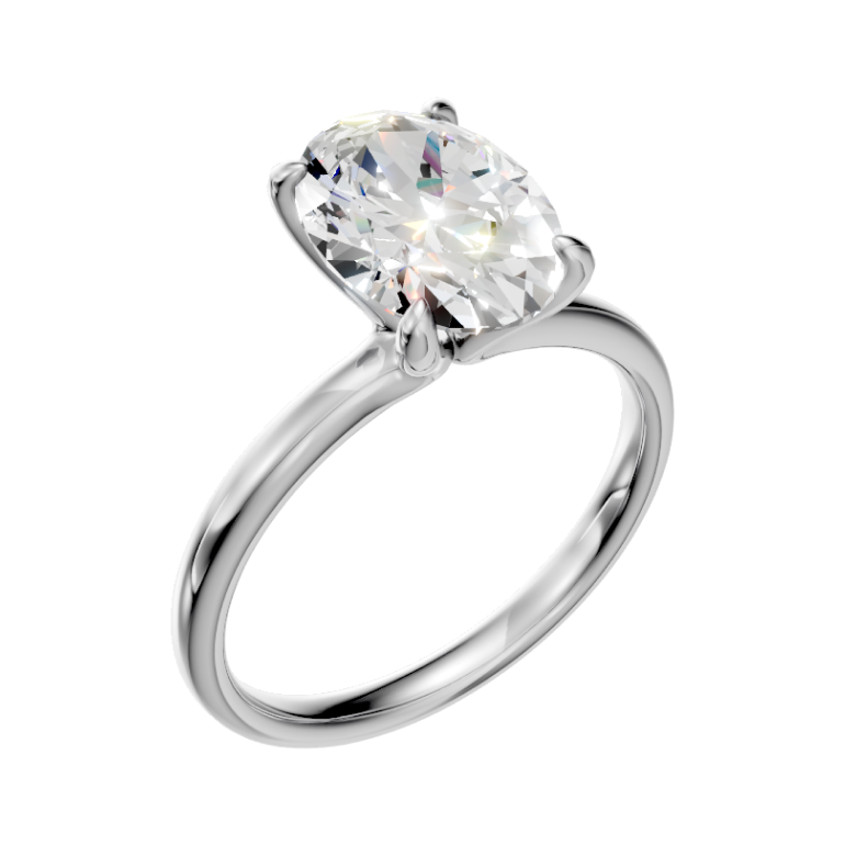 oval-14k white gold|oval-18k white gold| oval-platinum