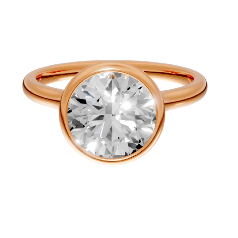 round-14k rose gold|round-18k rose gold