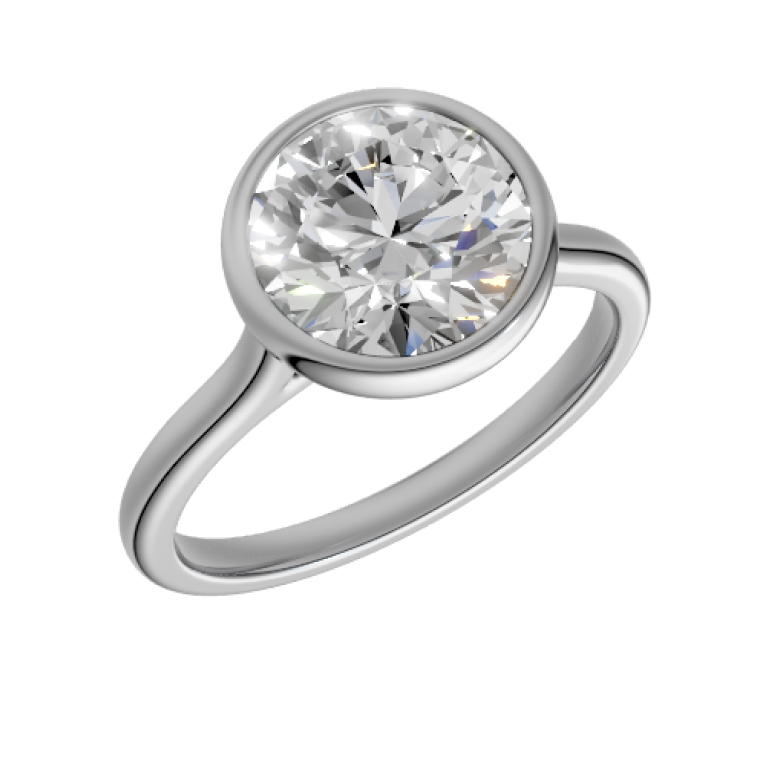 round-14k white gold|round-18k white gold| round-platinum