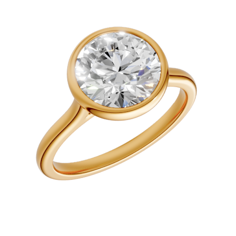 round-14k yellow gold|round-18k yellow gold