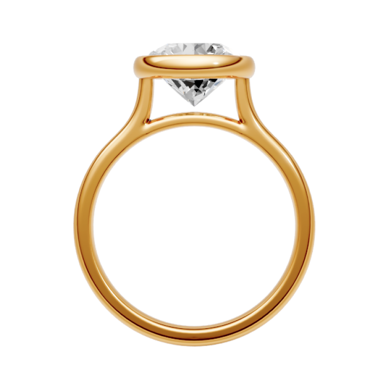 round-14k yellow gold|round-18k yellow gold