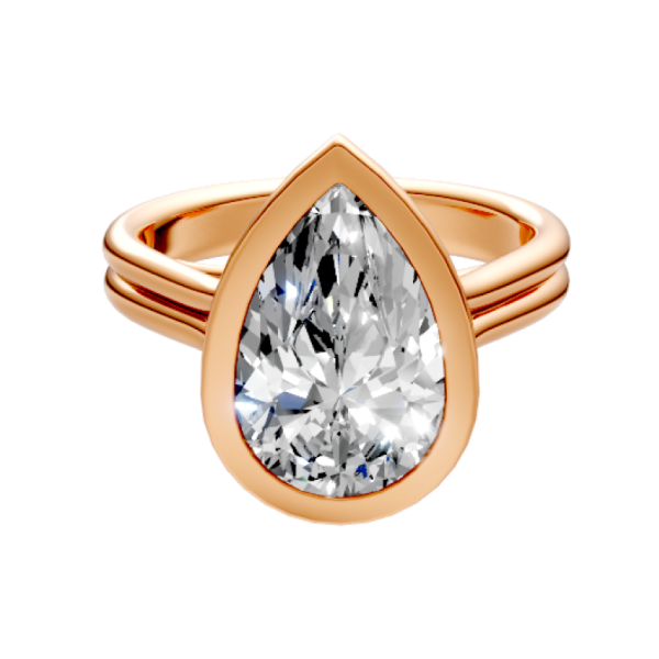 pear-14k rose gold|pear-18k rose gold